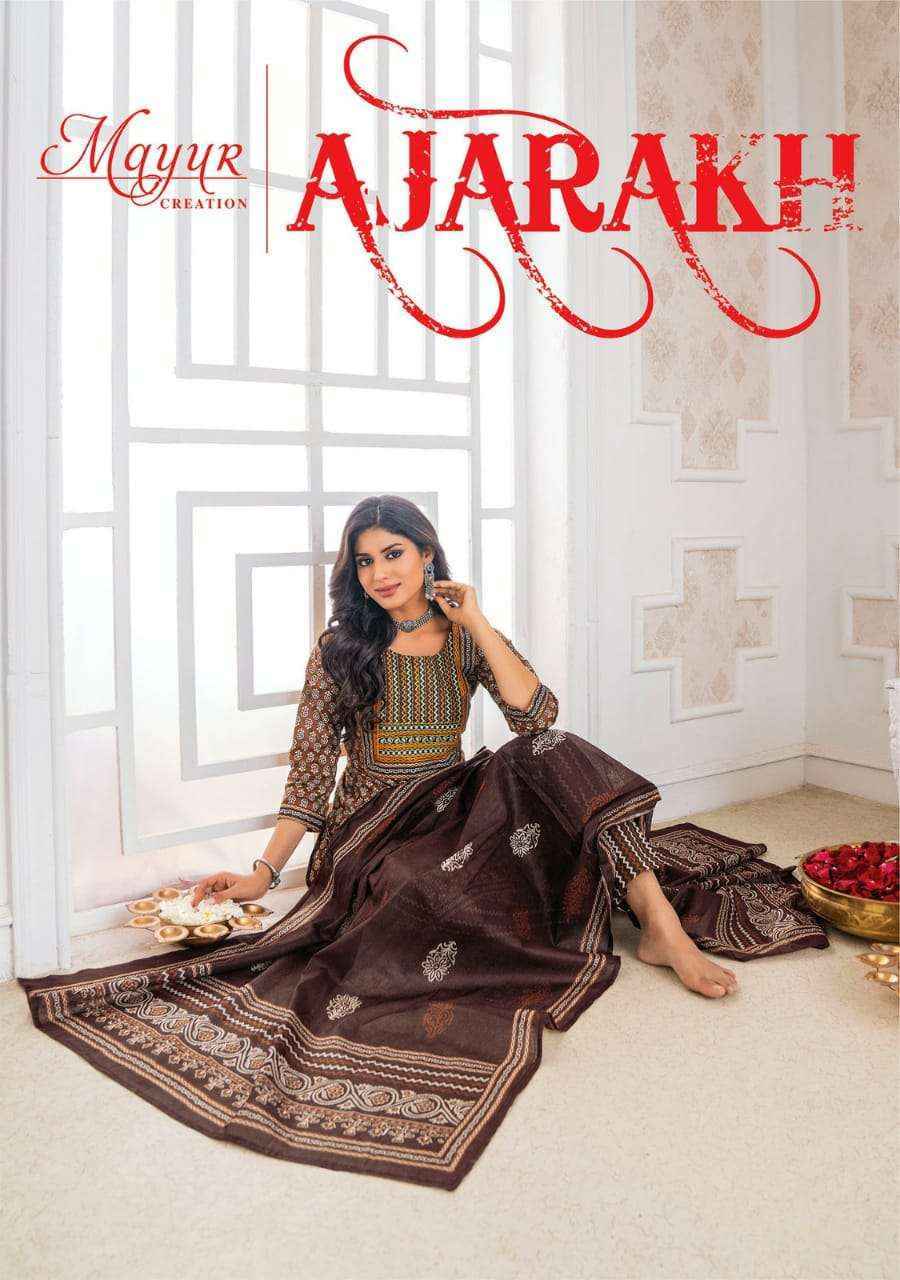 Mayur Creation Ajrakh Vol 1 Cotton Dress Material 10 pcs Catalogue