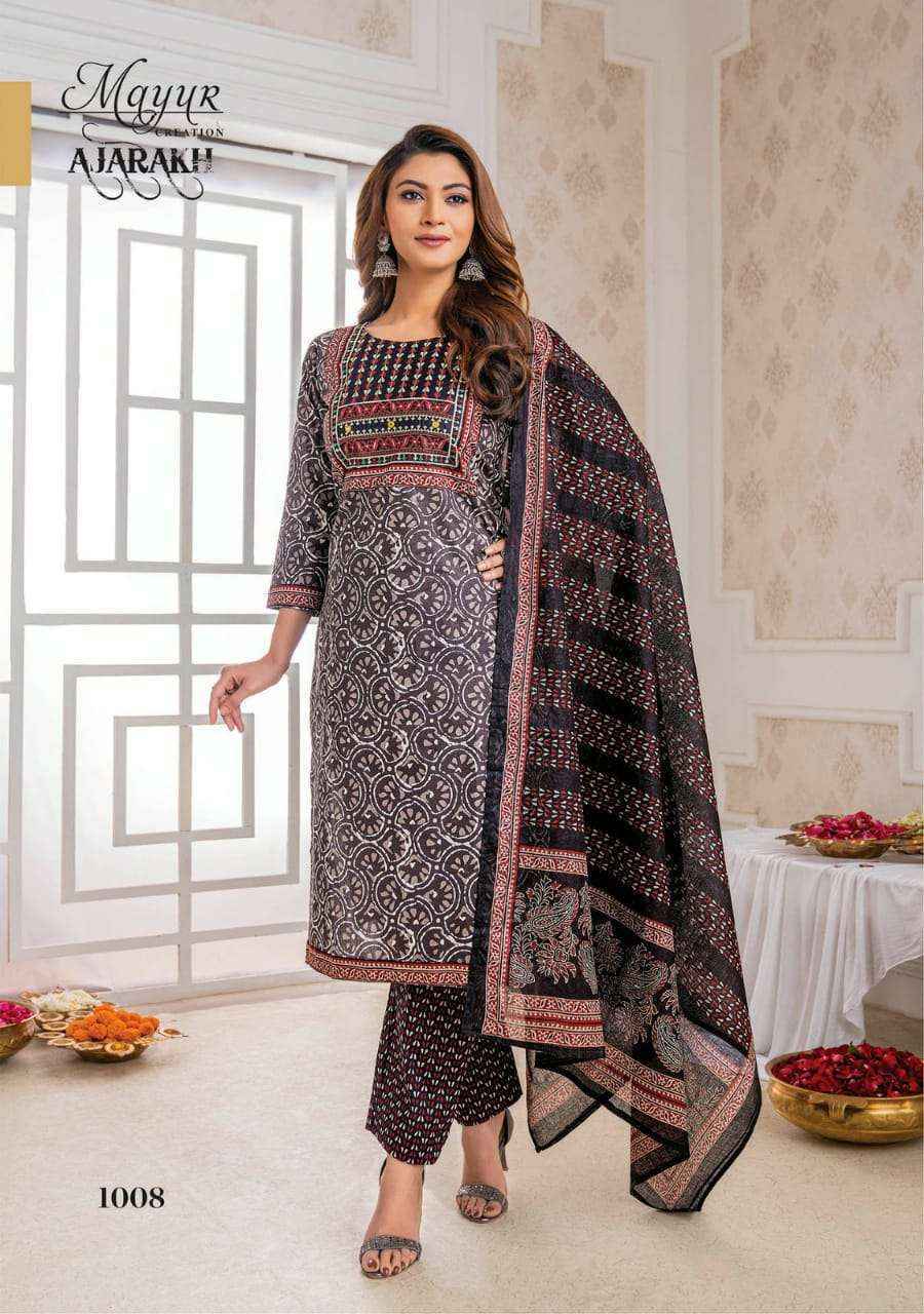 Mayur Creation Ajrakh Vol 1 Cotton Dress Material 10 pcs Catalogue