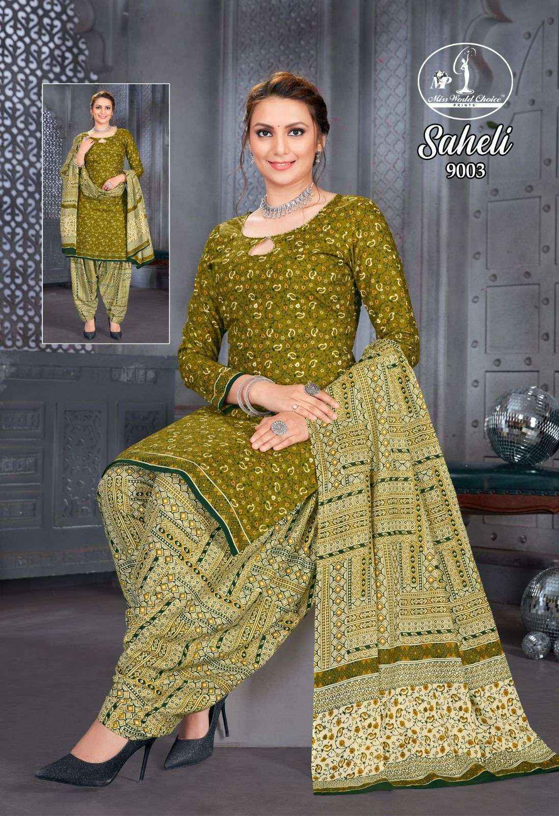 Miss World Choice Saheli Vol 9 Cotton Dress Material 10 pcs Catalogue