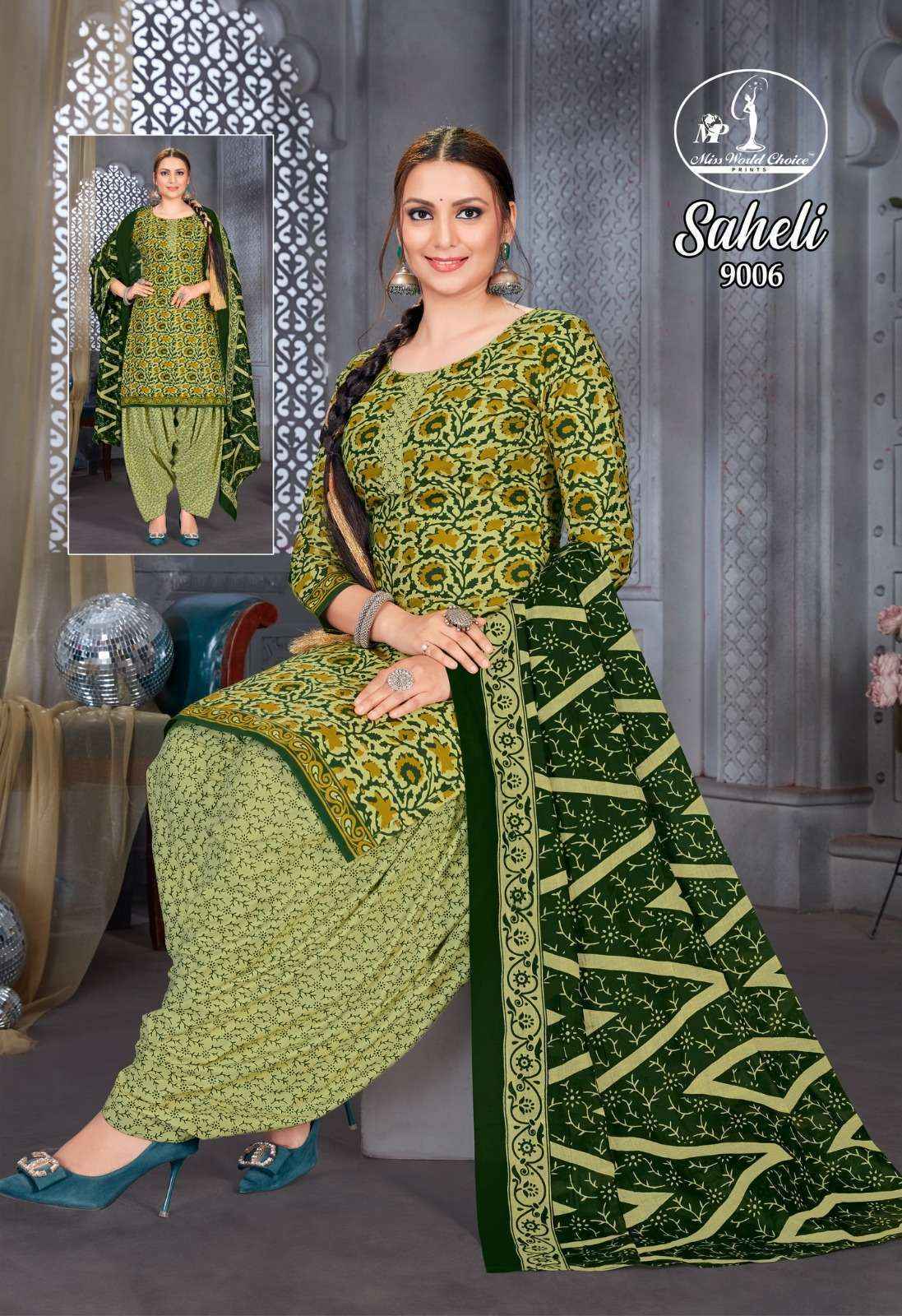 Miss World Choice Saheli Vol 9 Cotton Dress Material 10 pcs Catalogue
