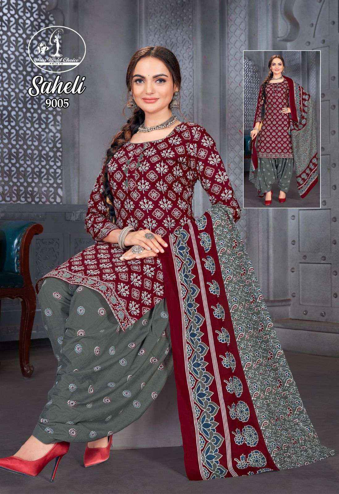 Miss World Choice Saheli Vol 9 Cotton Dress Material 10 pcs Catalogue