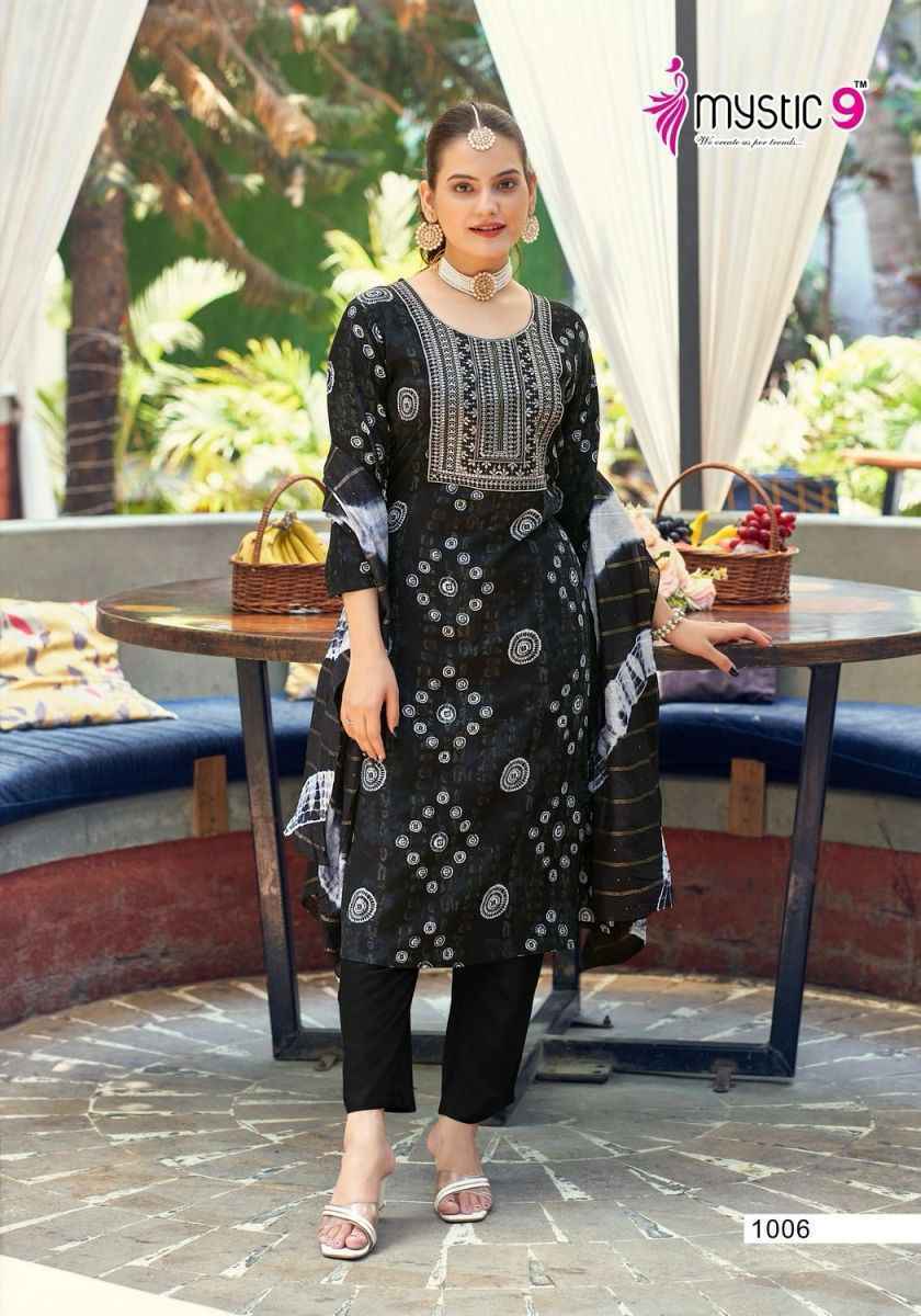 Mystic 9 Khanak Vol 1 Rayon Kurti Combo 8 pcs Catalogue