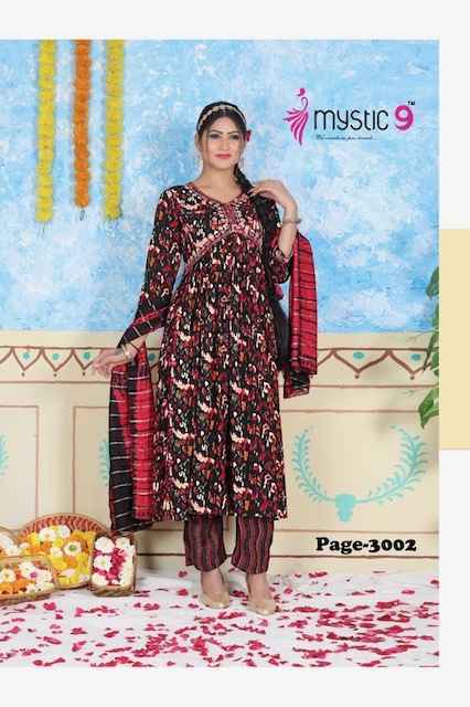 Mystic 9 Pooja Vol 3 Rayon Kurti Combo 8 pcs Catalogue