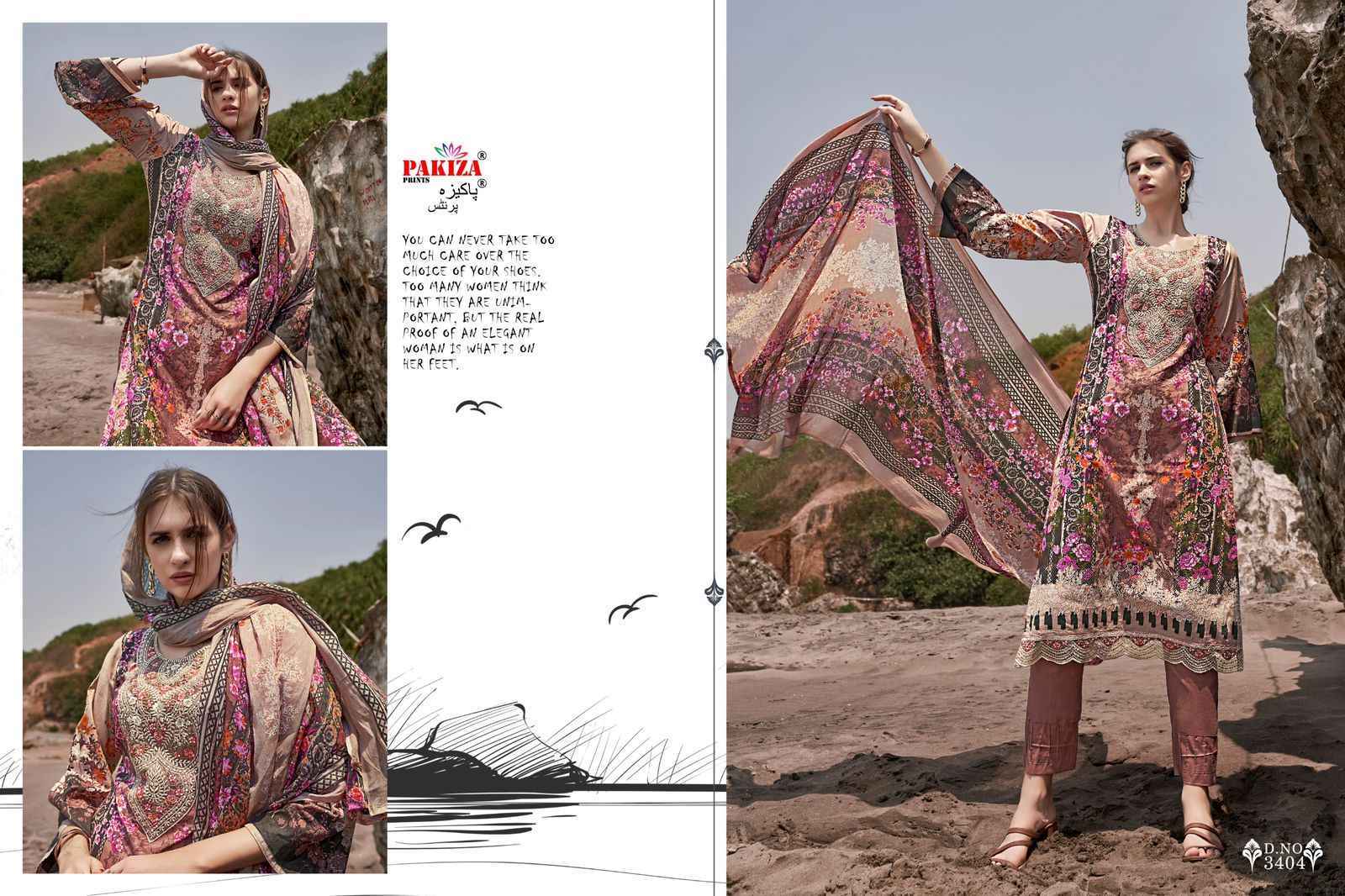 Pakiza Haniya Hiba Vol-34 Cotton Dress Material 10 pcs Catalogue