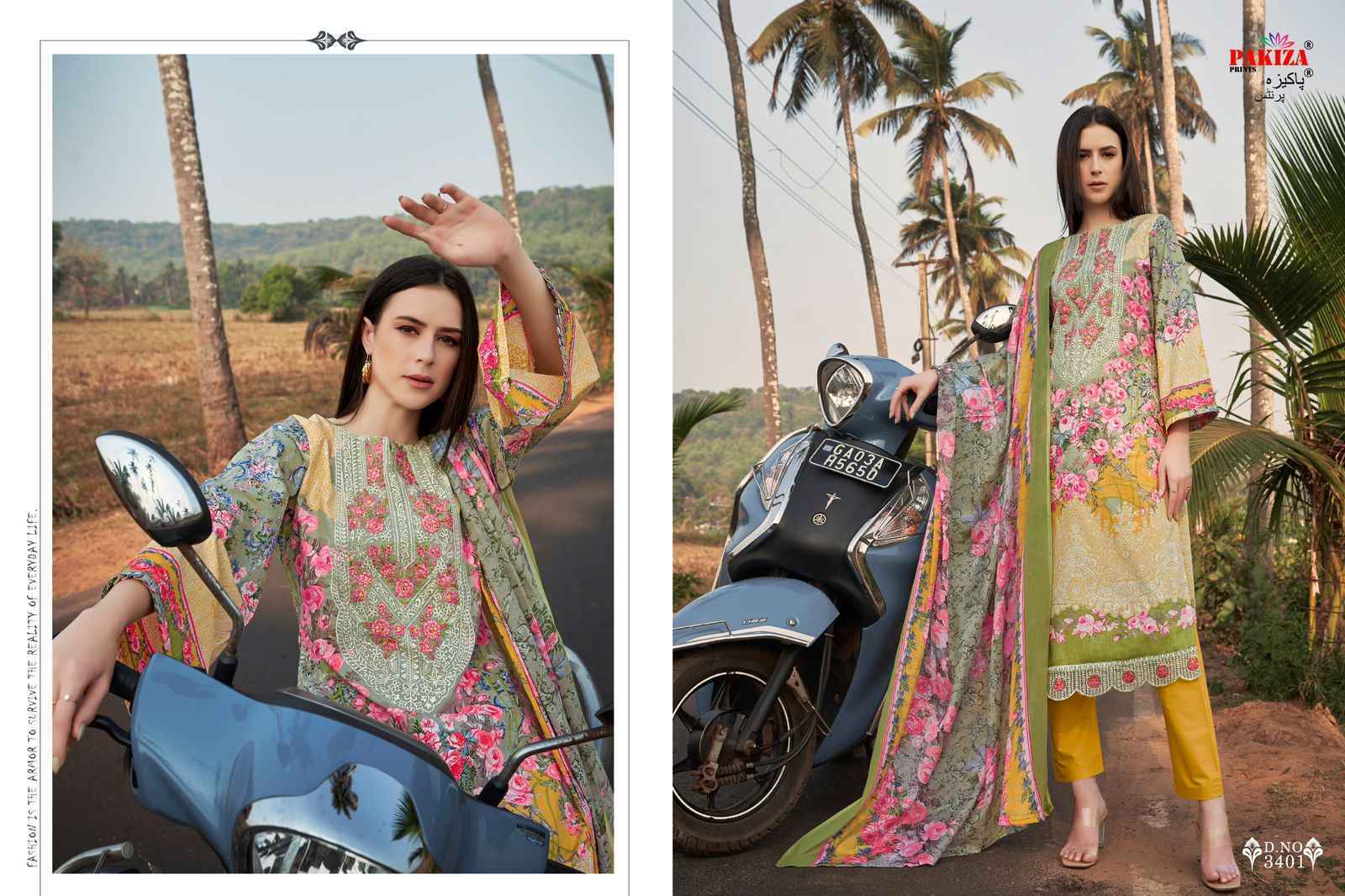 Pakiza Haniya Hiba Vol-34 Cotton Dress Material 10 pcs Catalogue