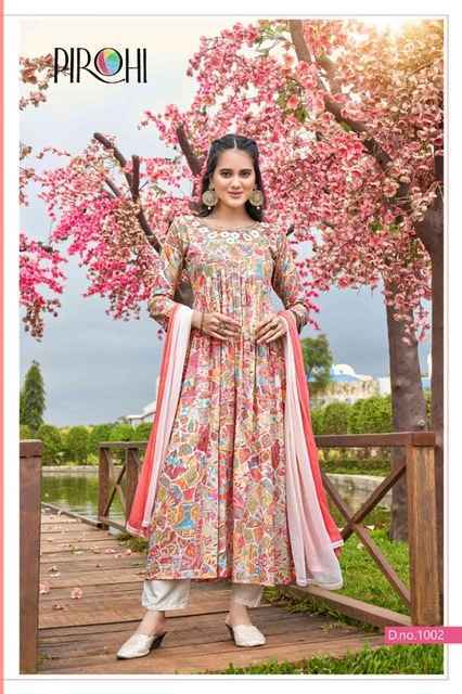 Pirohi Heeriye Readymade Mul Cotton Dress 4 pc Cataloge