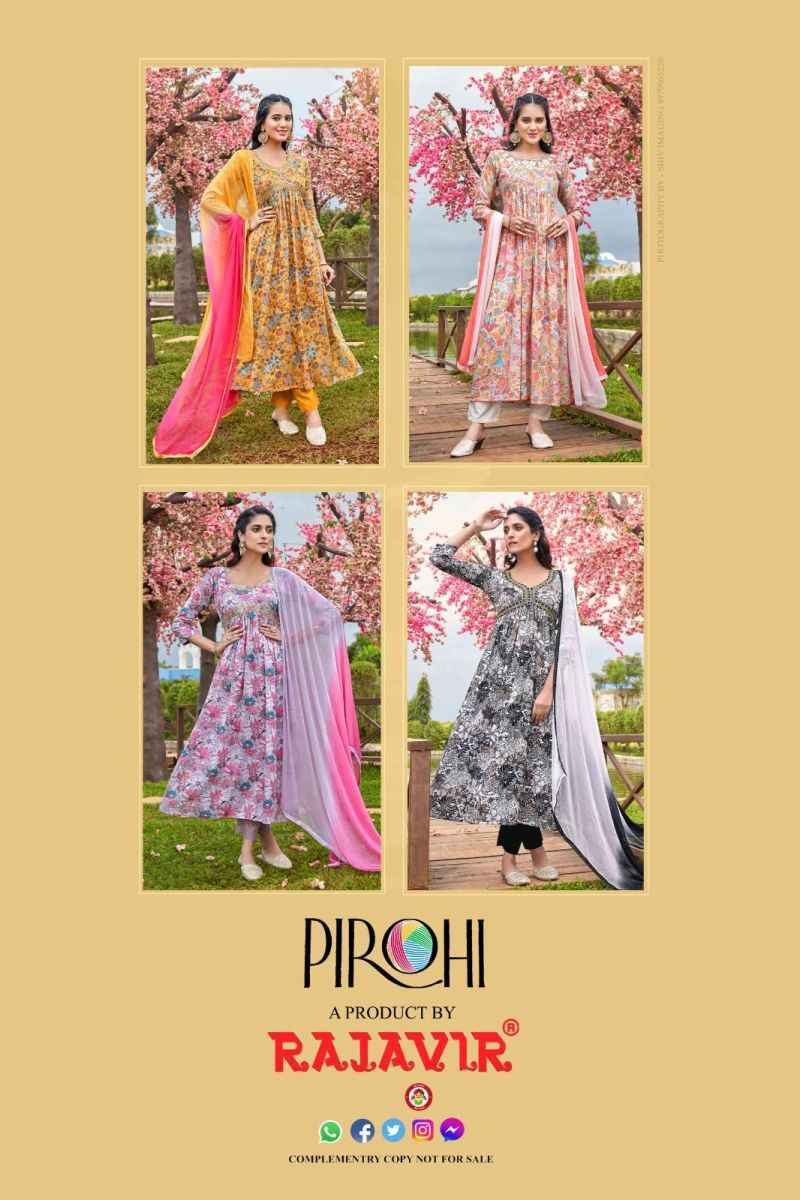 Pirohi Heeriye Readymade Mul Cotton Dress 4 pc Cataloge