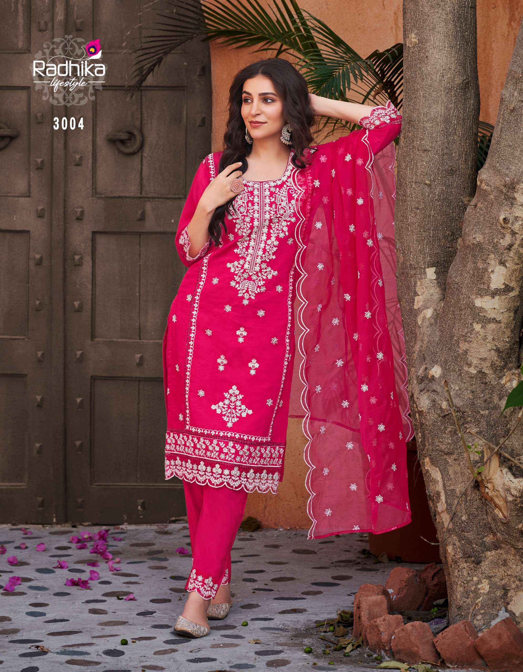 Radhika Lifestyle Sehnaaz Vol 3 Roman Silk Kurti Combo Wholesale Kurtis Supplier