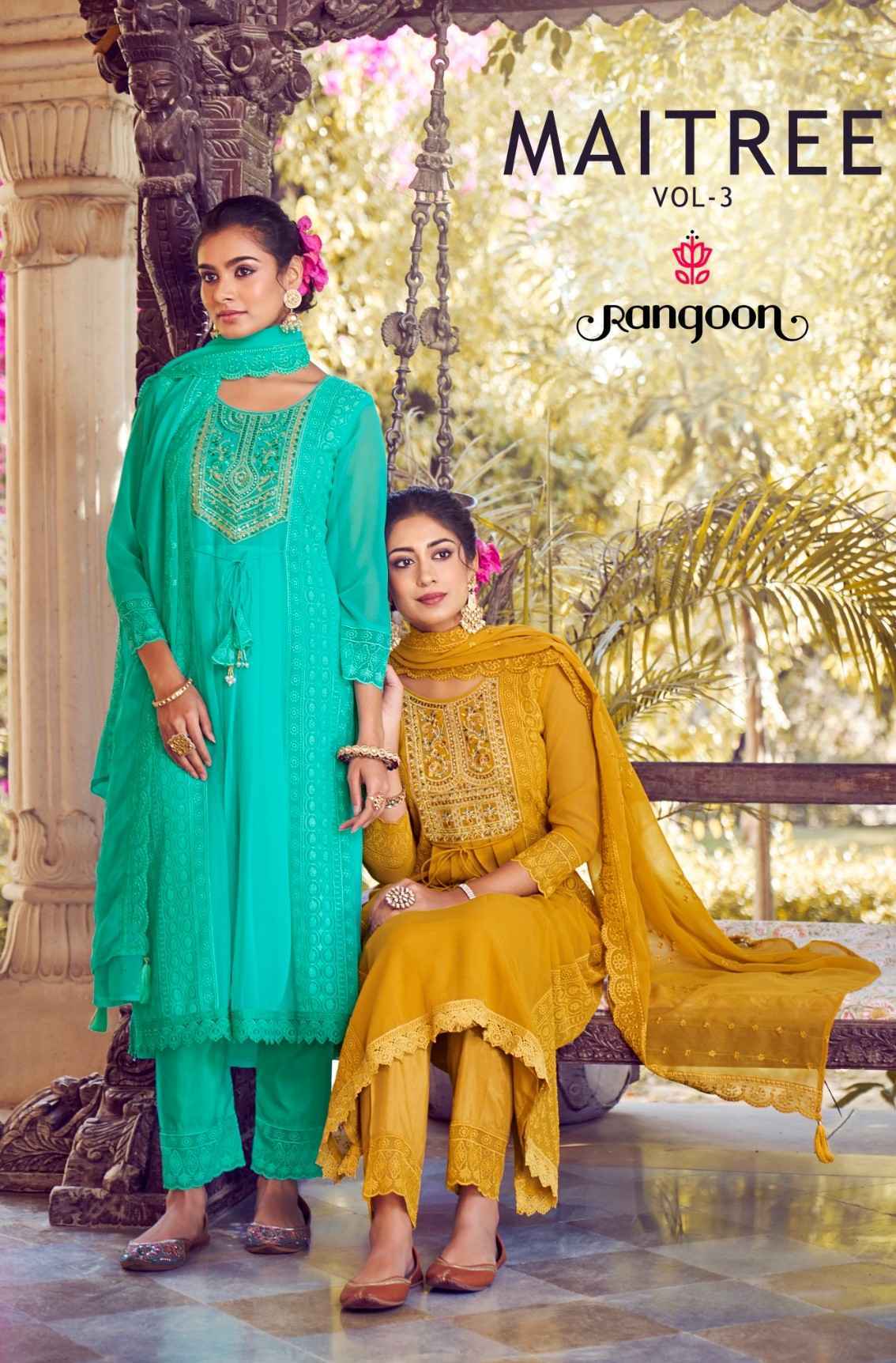 Rangoon Maitree Vol-3 Sifli Readymade Georgette Suit 6 pcs Catalogue