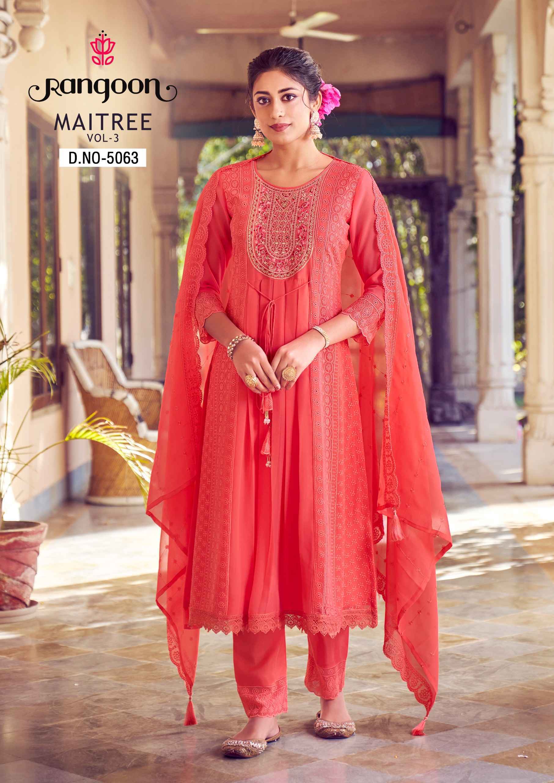 Rangoon Maitree Vol-3 Sifli Readymade Georgette Suit 6 pcs Catalogue
