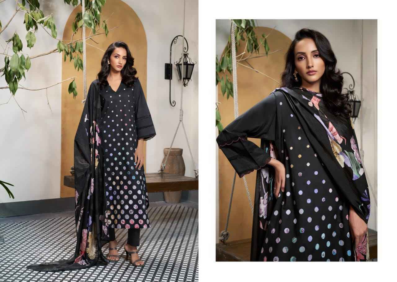 Sahiba Polka Beauty Cotton Lawn Print Dress Material 2 Pc Catalog