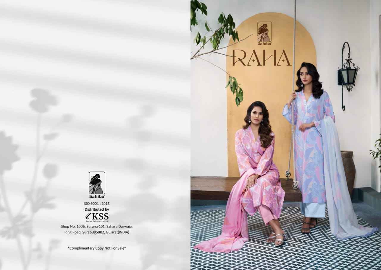 Sahiba Raha Cotton Lawn Print Dress Material 3 Pc Catalog