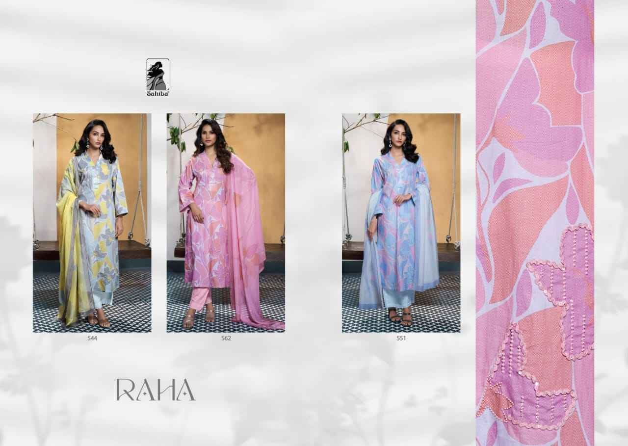 Sahiba Raha Cotton Lawn Print Dress Material 3 Pc Catalog