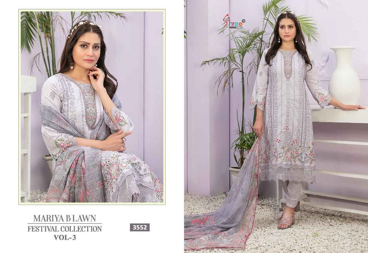 Shree Fab Mariya B Lawn Festival Collection Vol-3 Cotton Dress Material 6 pcs Catalogue