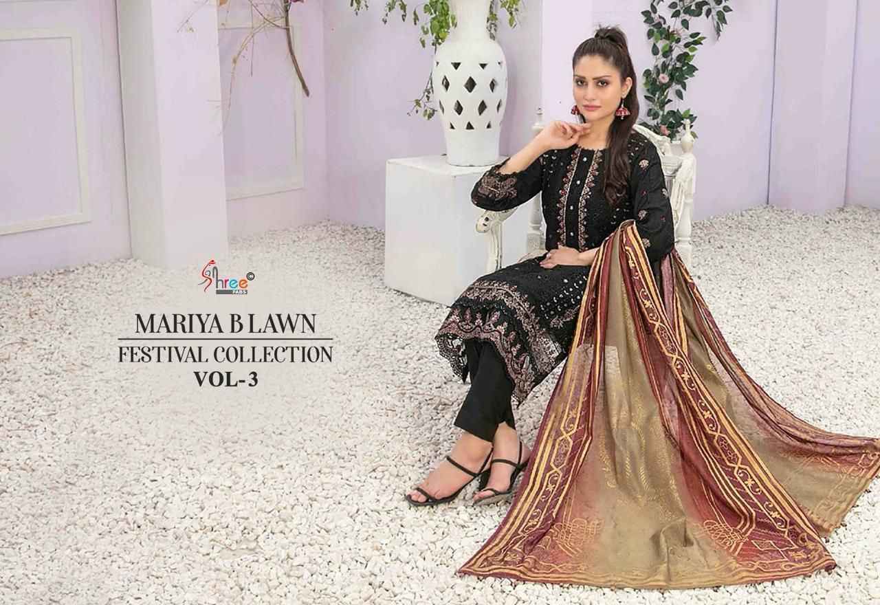 Shree Fab Mariya B Lawn Festival Collection Vol-3 Cotton Dress Material 6 pcs Catalogue