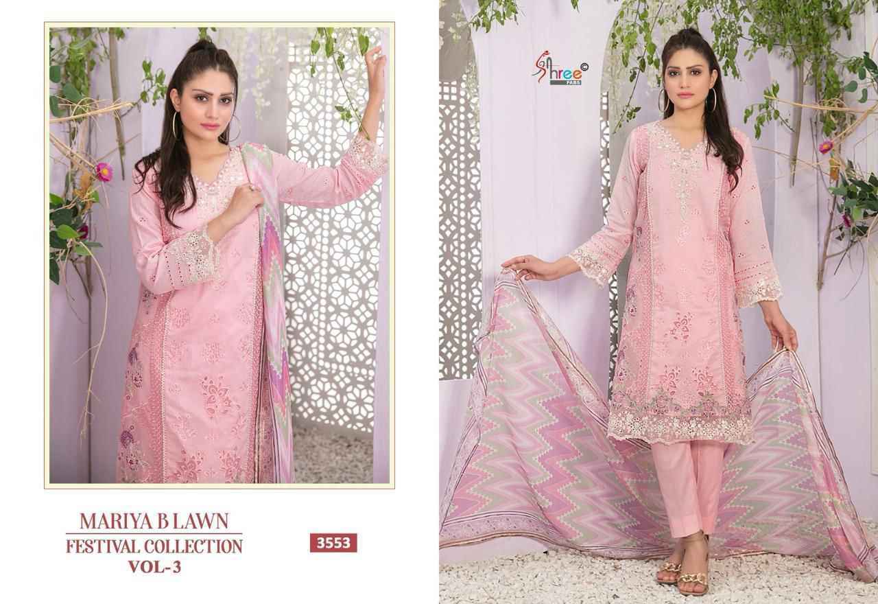 Shree Fab Mariya B Lawn Festival Collection Vol-3 Cotton Dress Material 6 pcs Catalogue