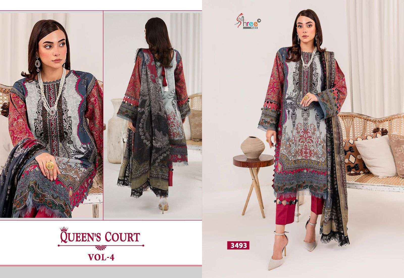 Shree Fabs Queens Court Vol 4 Cotton Dress Material 7 pcs Catalogue