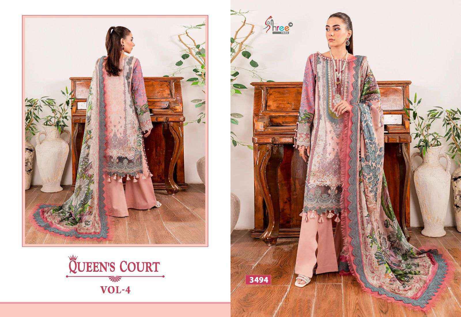 Shree Fabs Queens Court Vol 4 Cotton Dress Material 7 pcs Catalogue