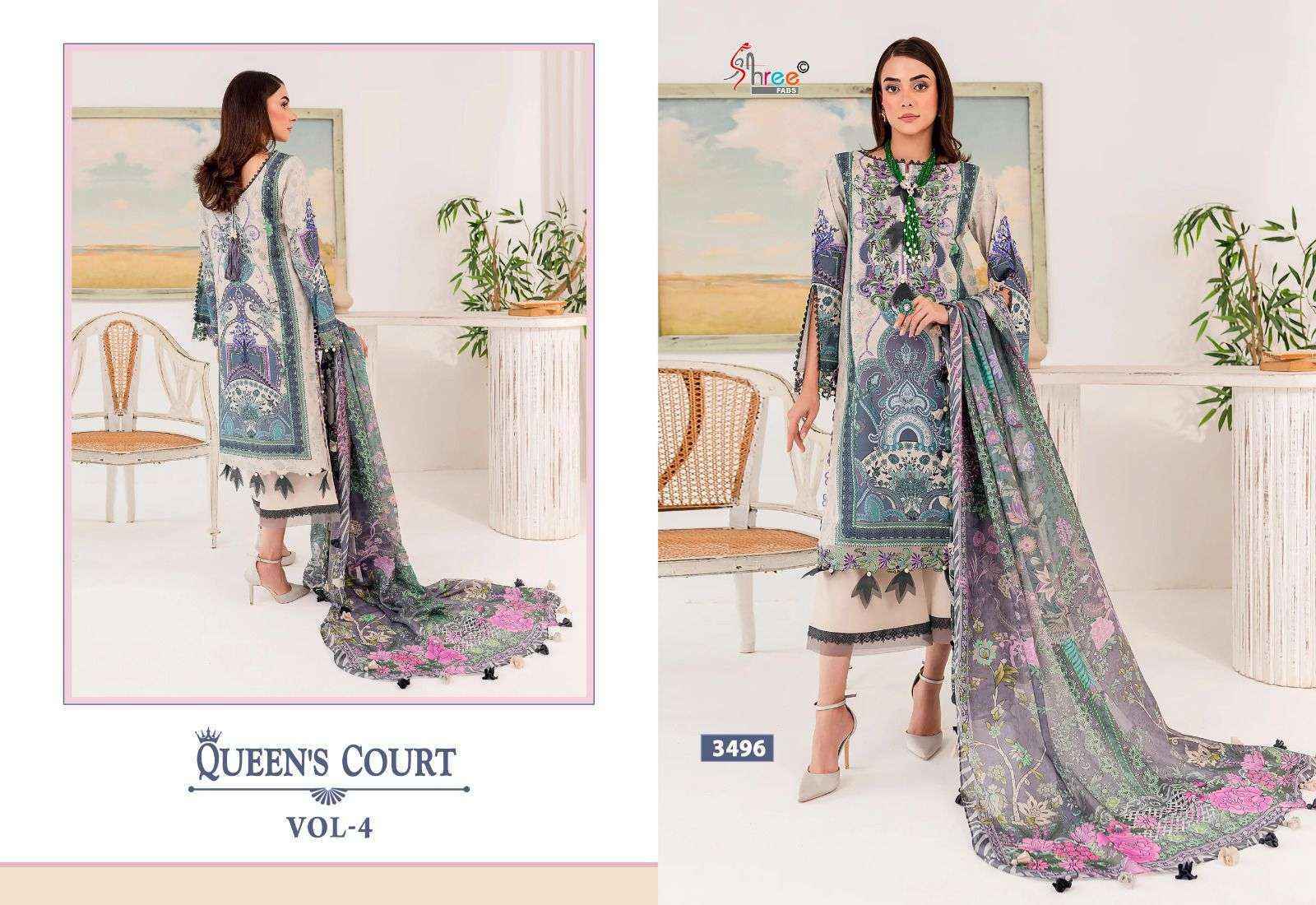 Shree Fabs Queens Court Vol 4 Cotton Dress Material 7 pcs Catalogue