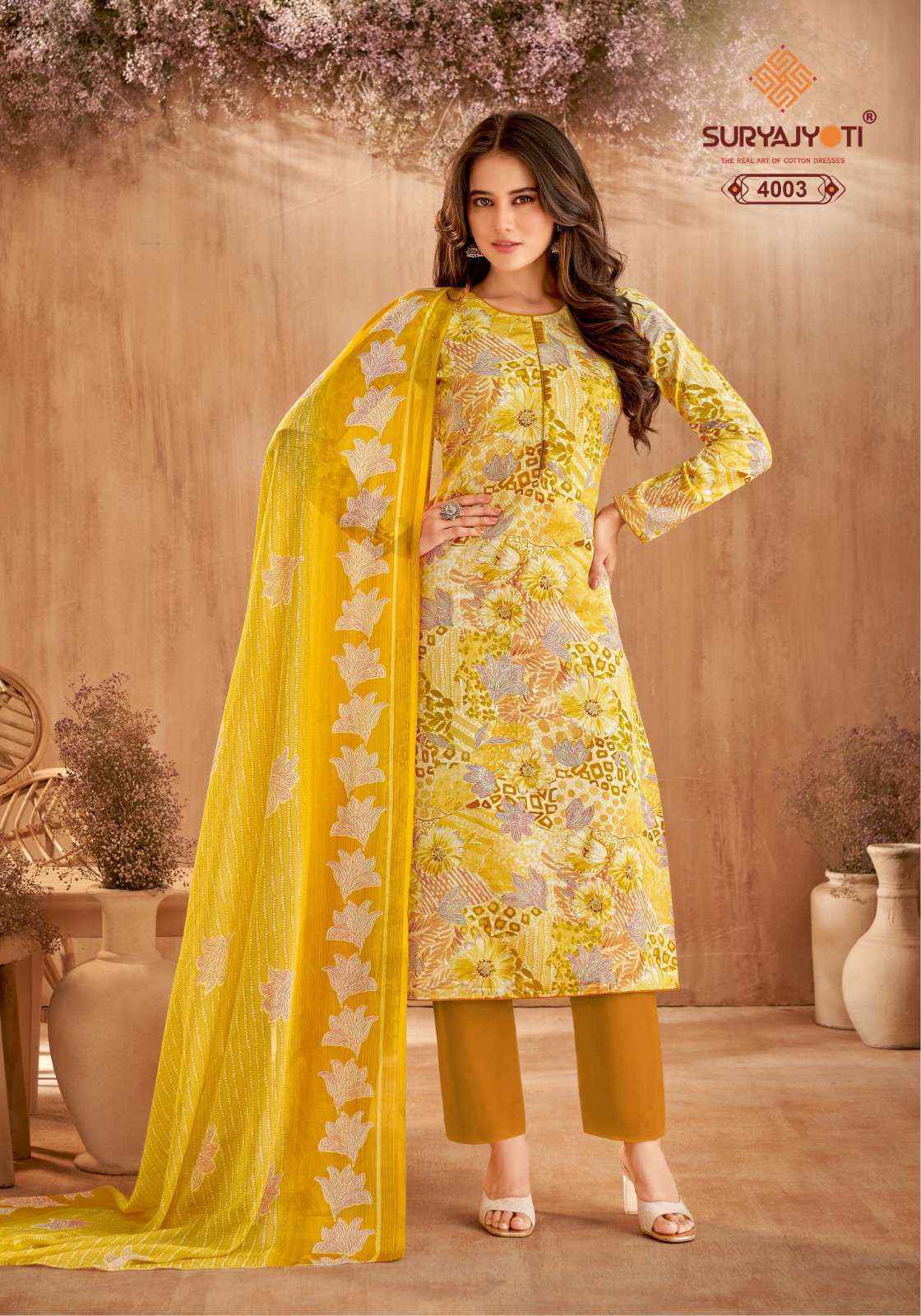 Suryajyoti Naishaa Vol 40 Jam Satin Dress Material 10 pcs Catalogue