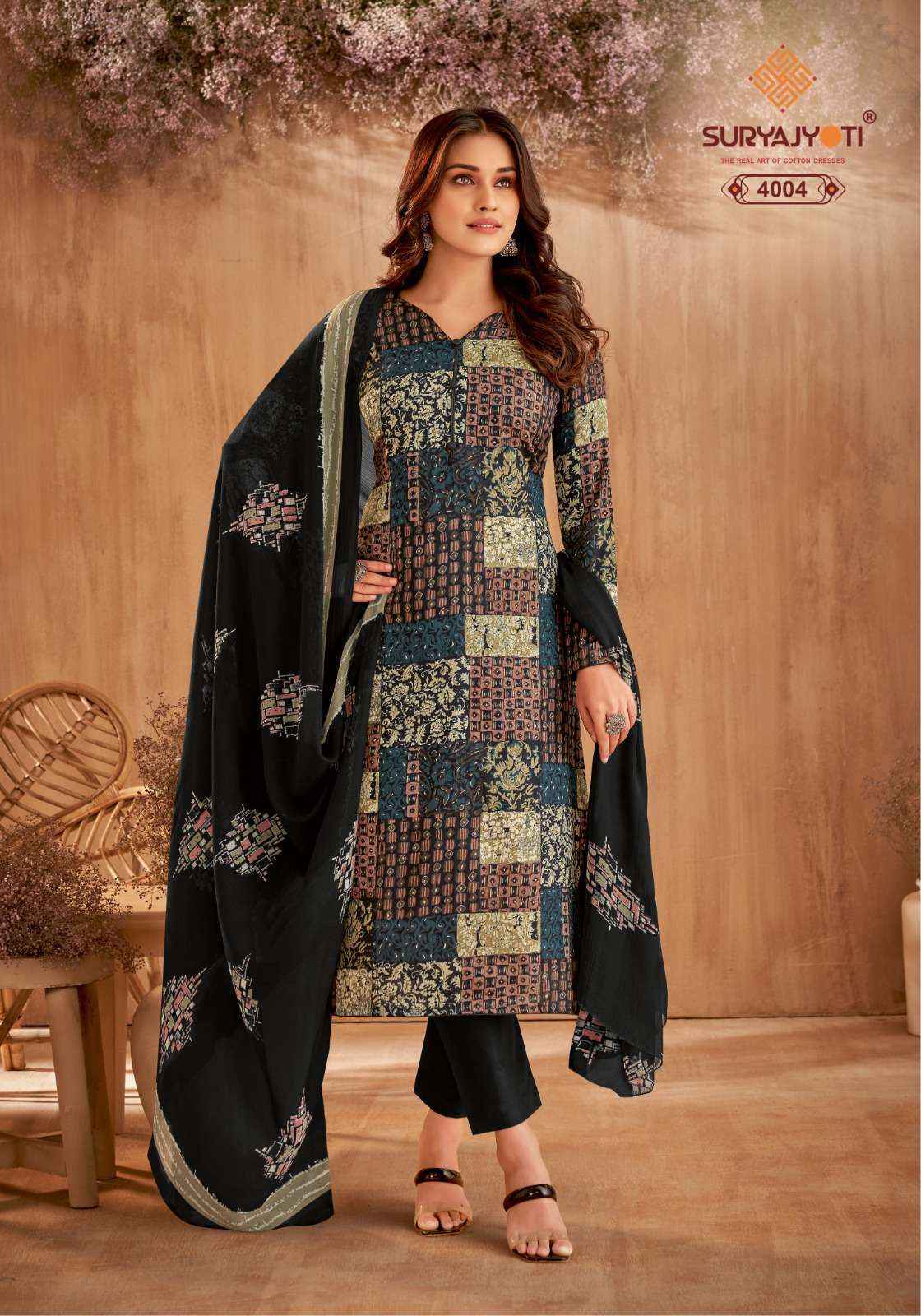 Suryajyoti Naishaa Vol 40 Jam Satin Dress Material 10 pcs Catalogue