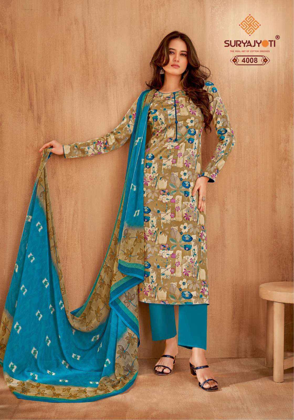 Suryajyoti Naishaa Vol 40 Jam Satin Dress Material 10 pcs Catalogue