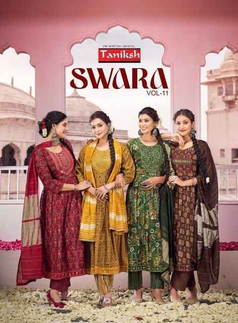 Taniksh Swara Vol 11 Rayon Kurti Combo 8 pcs Catalogue