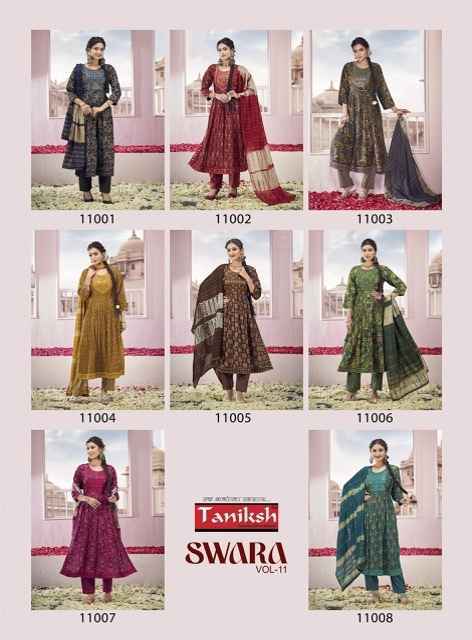 Taniksh Swara Vol 11 Rayon Kurti Combo 8 pcs Catalogue