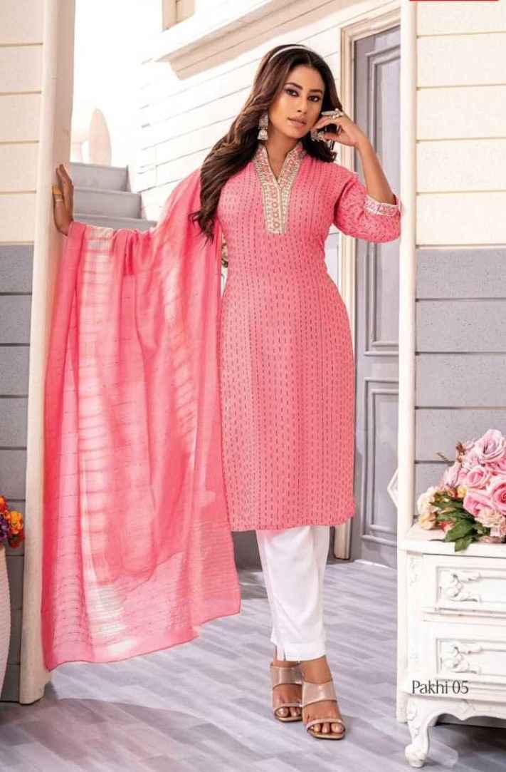 Wanna Pankhi Readymade Rayon Dress 8 Pc Catalog