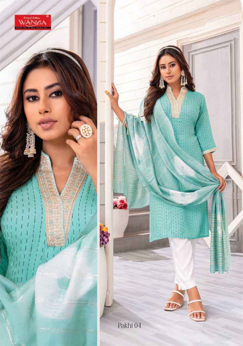 Wanna Pankhi Readymade Rayon Dress 8 Pc Catalog