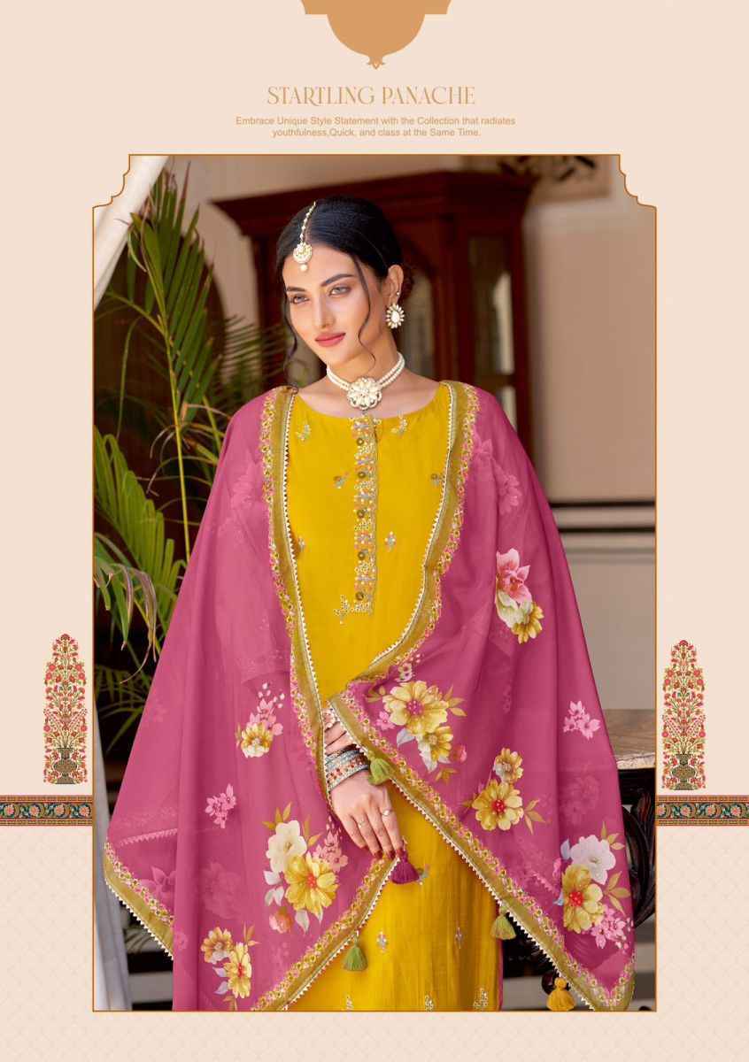 Wooglee Navyaa Vichitra Silk Kurti Combo 4 pcs Catalogue
