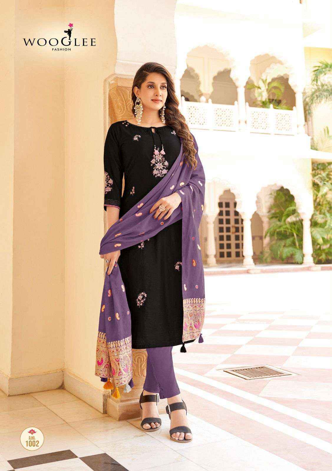 Wooglee Raksha Viscose Kurti Combo 6 pcs Catalogue