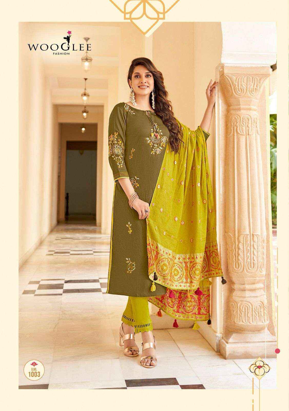 Wooglee Raksha Viscose Kurti Combo 6 pcs Catalogue