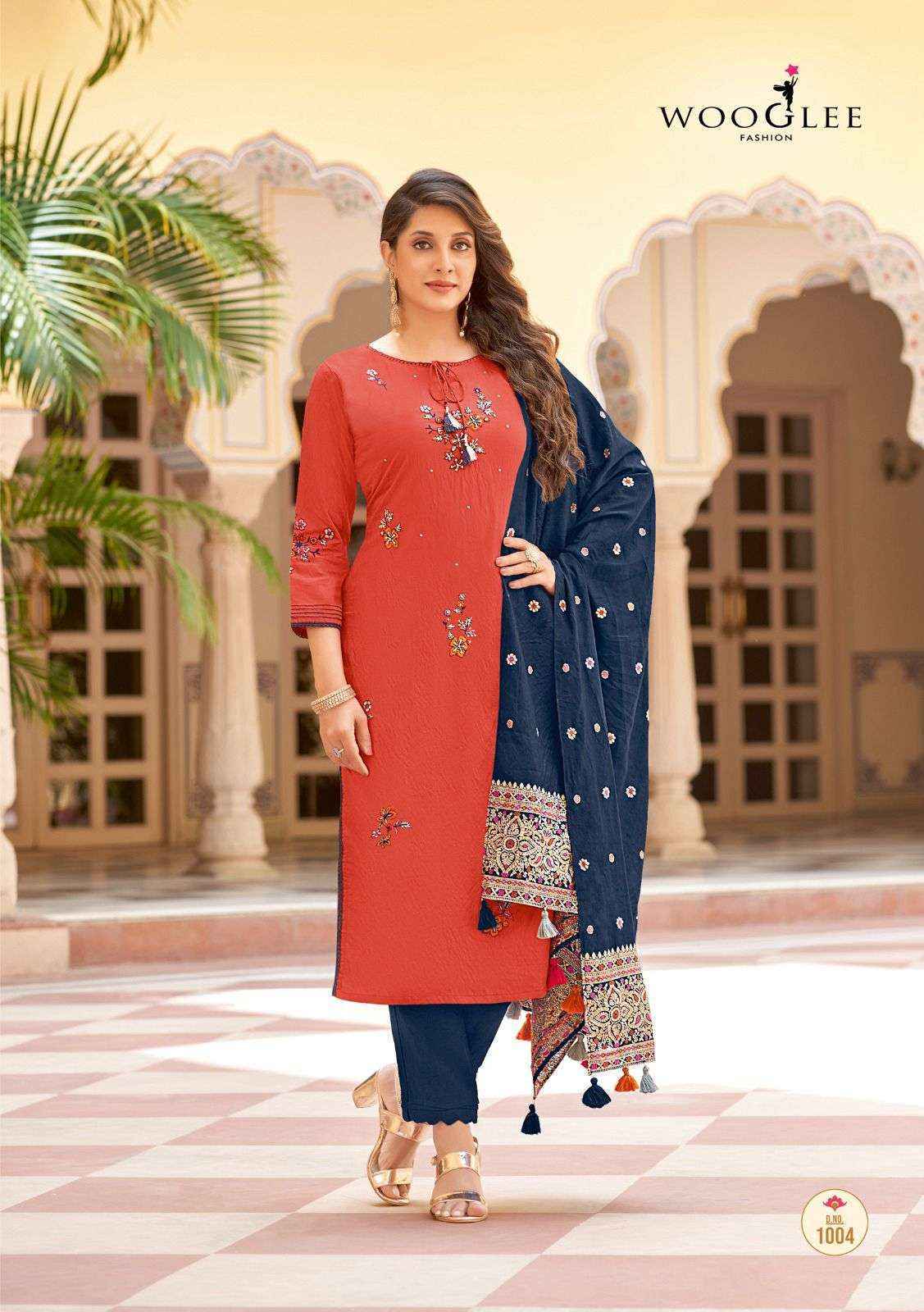 Wooglee Raksha Viscose Kurti Combo 6 pcs Catalogue