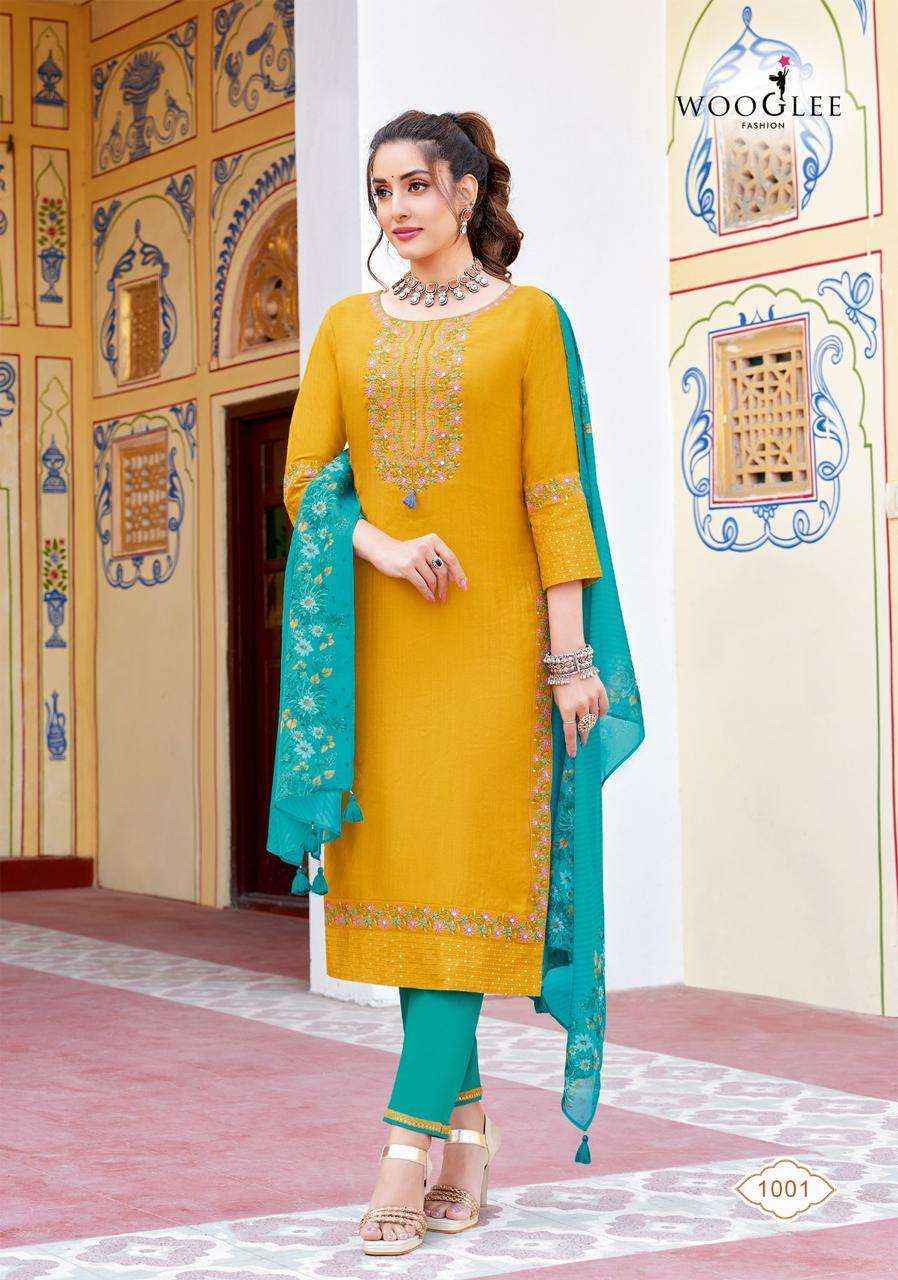 Wooglee Saarika Viscose Kurti Combo 5 pcs Catalogue