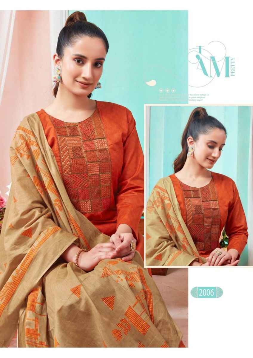 Yashika Trends Kaantha Cotton Dress Material 8 pcs Catalogue