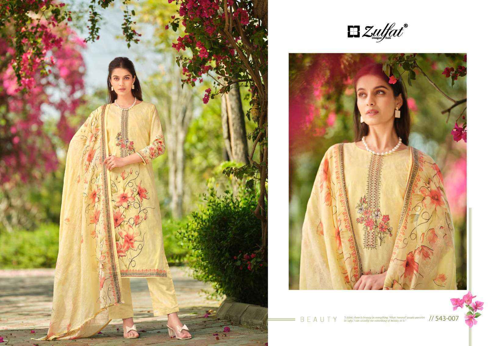 Zulfat Florence Cotton Dress Material 8 pcs Catalogue