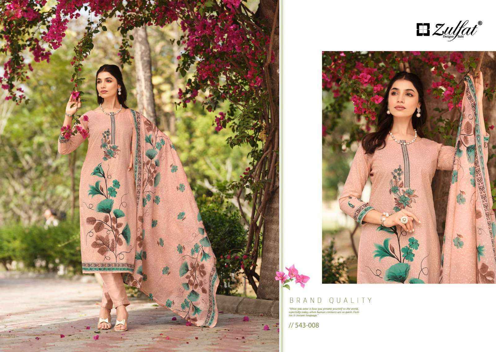 Zulfat Florence Cotton Dress Material 8 pcs Catalogue