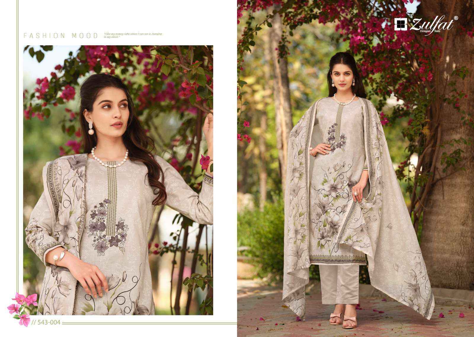 Zulfat Florence Cotton Dress Material 8 pcs Catalogue