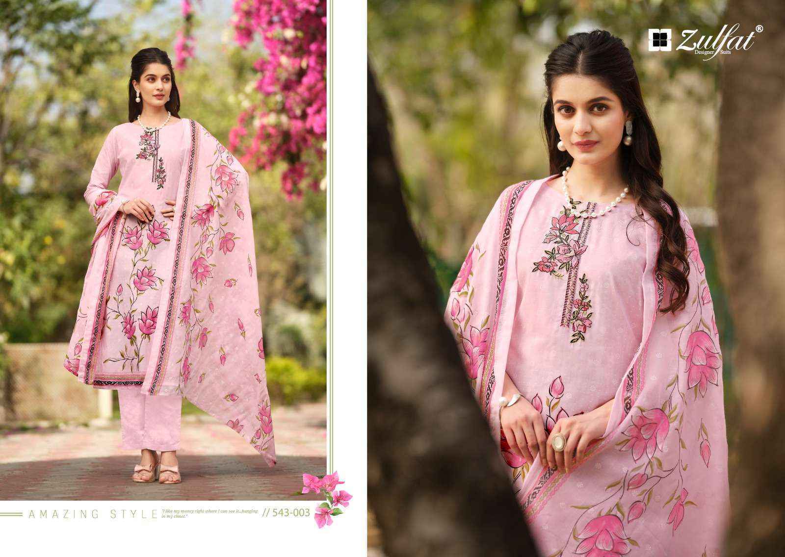 Zulfat Florence Cotton Dress Material 8 pcs Catalogue