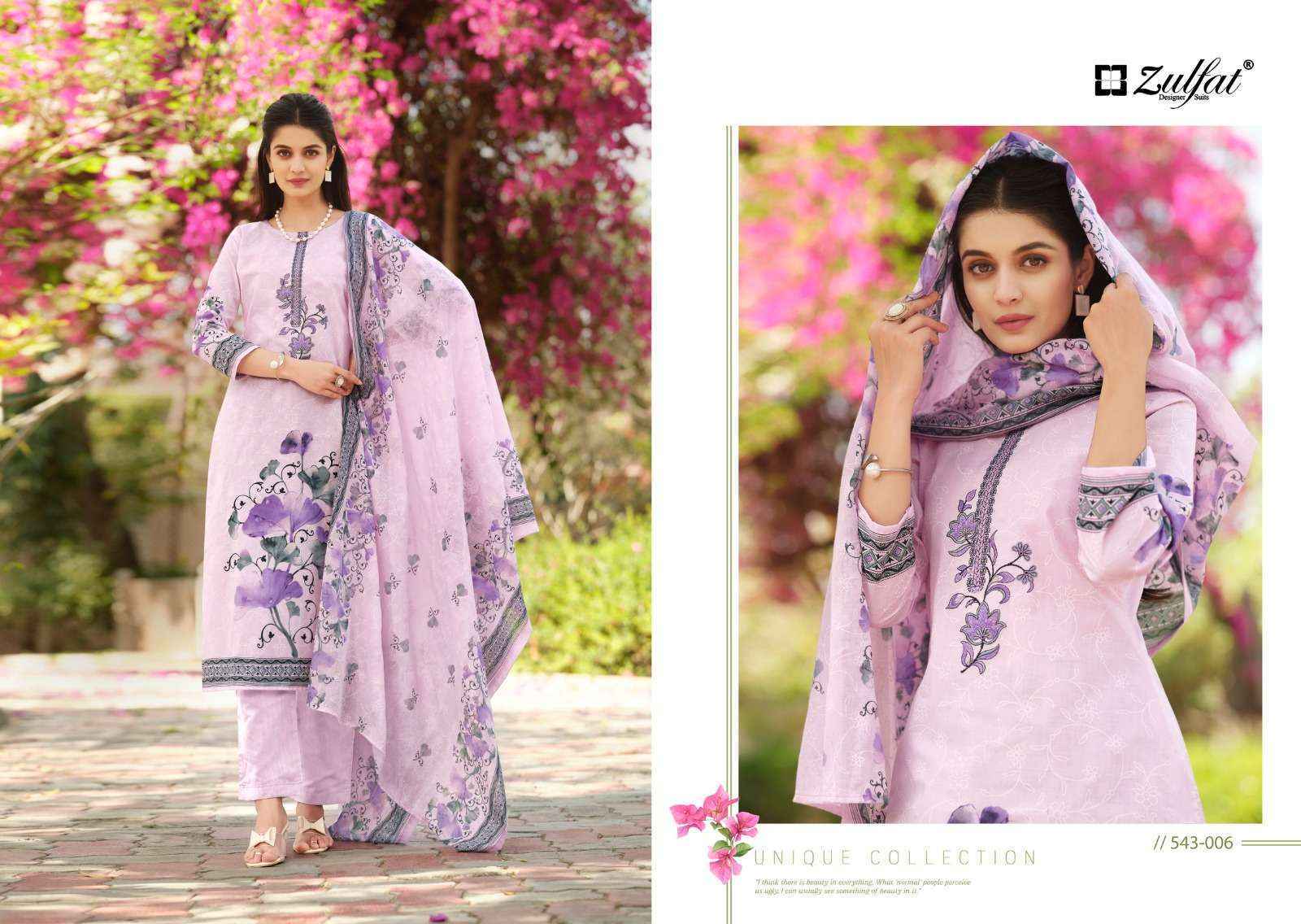 Zulfat Florence Cotton Dress Material 8 pcs Catalogue
