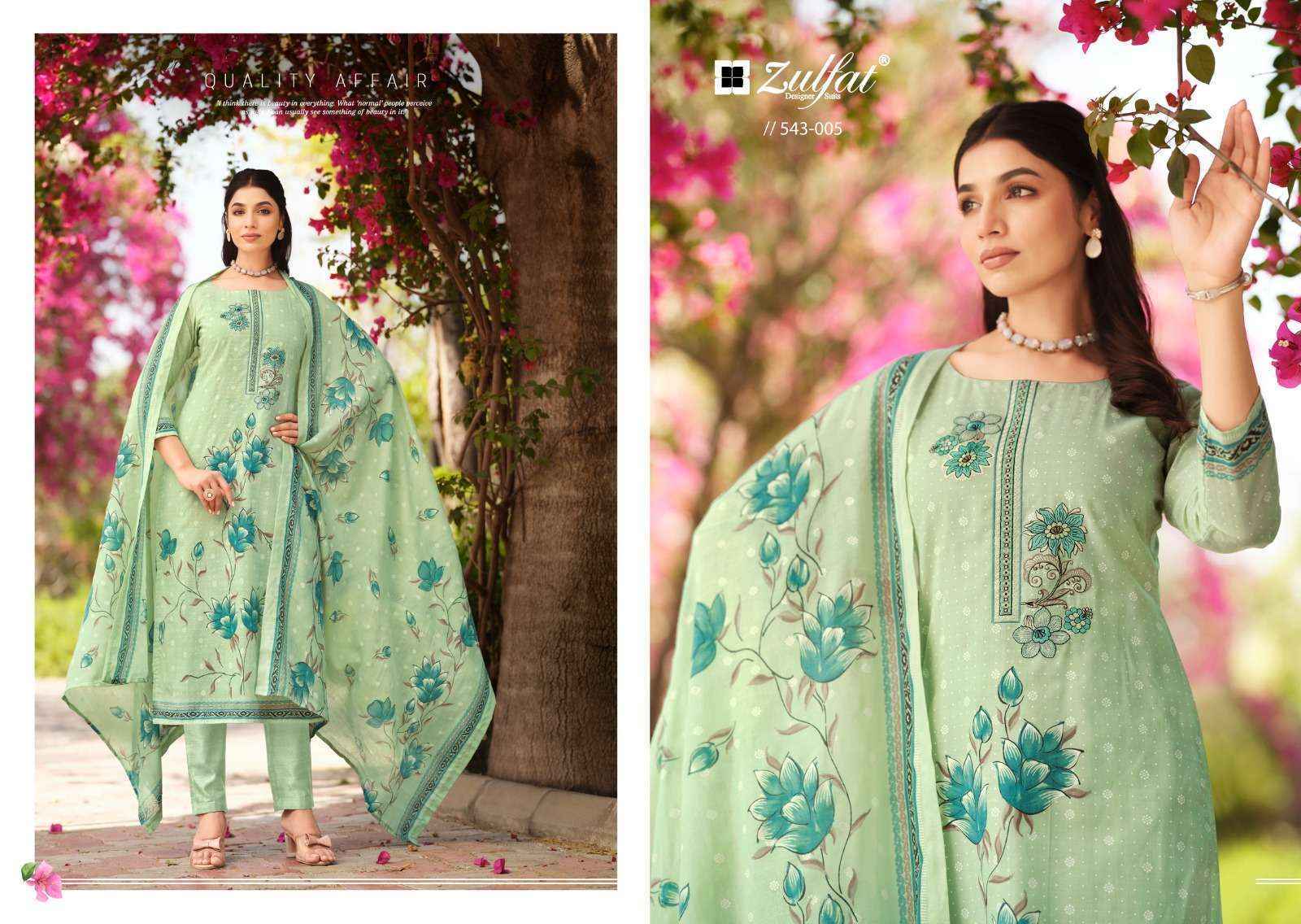 Zulfat Florence Cotton Dress Material 8 pcs Catalogue