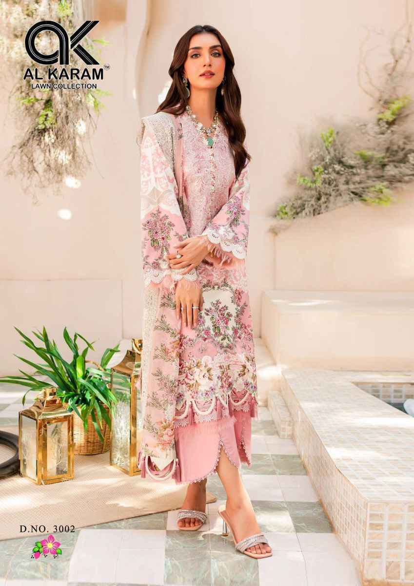 Al Karam Florence Vol 3 Cambric Cotton Dress Material 6 pcs Catalogue