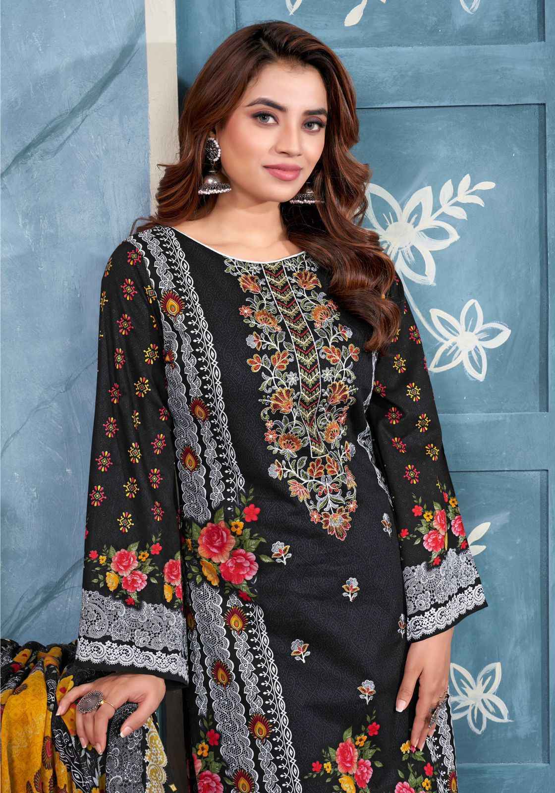 Alok Nafiza Cambric Cotton Dress Material 8 pcs Catalogue