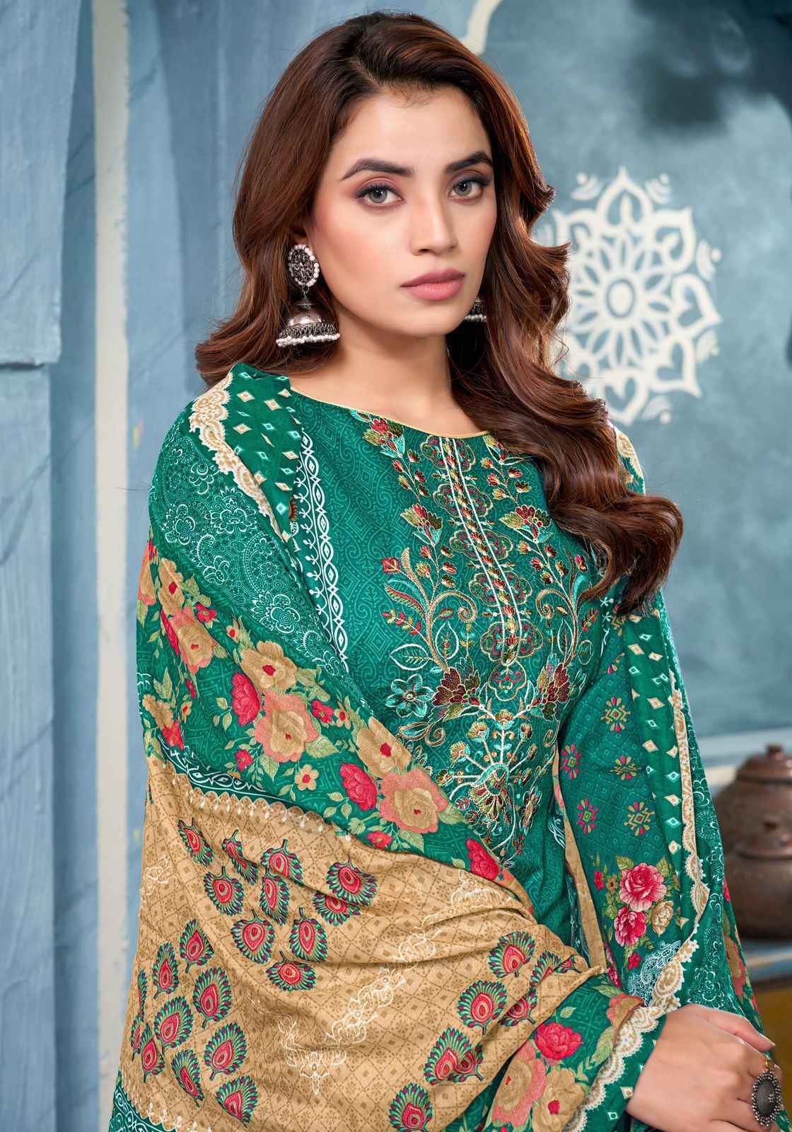 Alok Nafiza Cambric Cotton Dress Material 8 pcs Catalogue