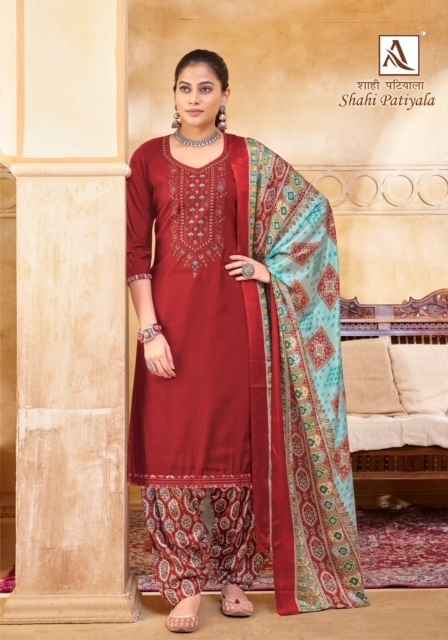 Alok Shahi Patiyala Viscose Dress Material 10 pcs Catalogue