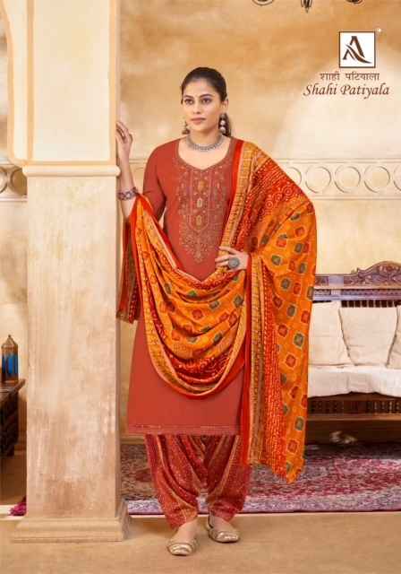 Alok Shahi Patiyala Viscose Dress Material 10 pcs Catalogue