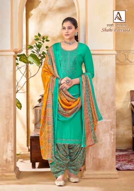 Alok Shahi Patiyala Viscose Dress Material 10 pcs Catalogue