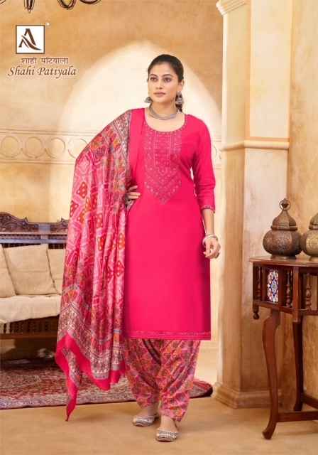 Alok Shahi Patiyala Viscose Dress Material 10 pcs Catalogue