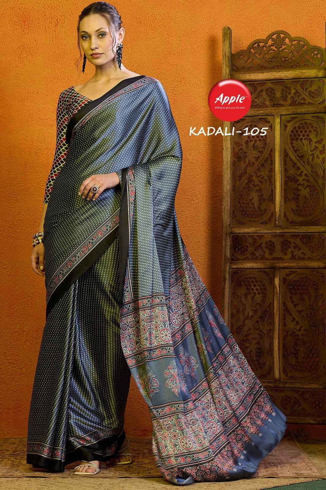 Apple Kadali Vol -01 Modal Satin Saree 8 Pc Catalog